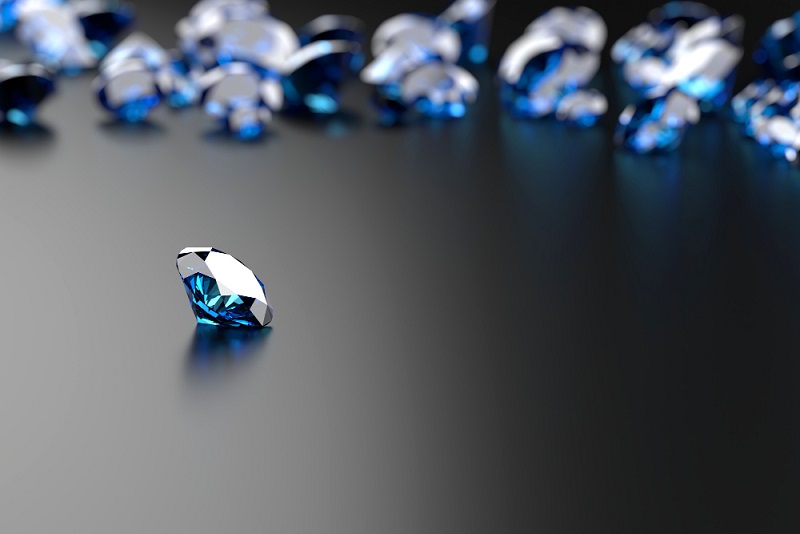 יהלומים כחולים מאוד פופולארים בקרב הרבה אנשים
