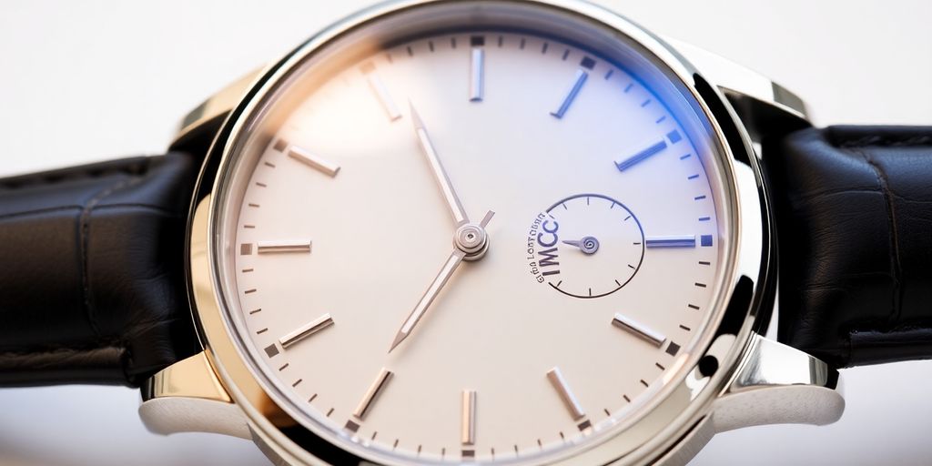 שעון IWC יוקרתי עם עיצוב מפואר ומדויק.